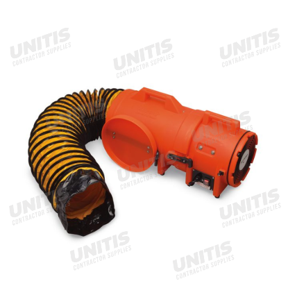 Allegro 8" Axial AC Plastic Blower with Compact Canister & 25' Ducting