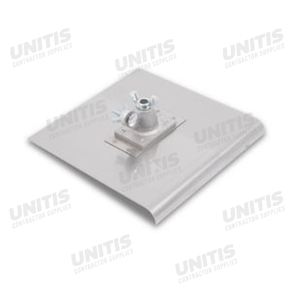 Marshalltown 10" x 10" Stainless Steel Locking All-Angle Wlkg Edgr; 1/2" Radius, 5/8" Lip