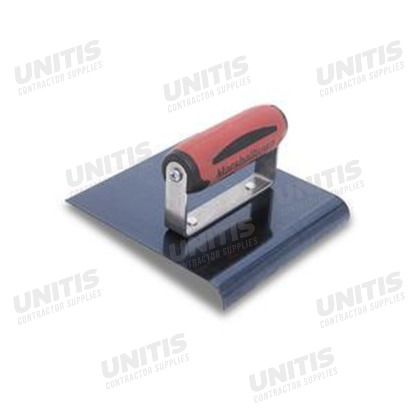 Marshalltown 6" x 6" Blue Steel Edger-3/8" Radius, 1/2LDuraSoft Handle