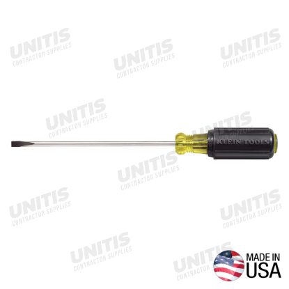 Klein Tools 3/16" Cabinet Screwdriver - 6" Round Shank