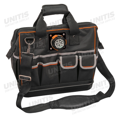 Klein Tools Tool Bag - Tradesman Pro Lighted Tool Bag - 31 Pockets - 15"
