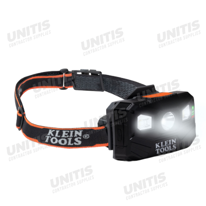Klein Tools Rechargeable Headlamp with Fabric Strap - 400 Lumens - All-Day Runtime