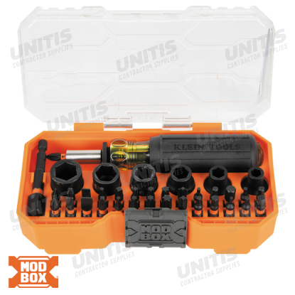 Klein Tools Proflex Impact Screwdriver Bit and Socket Set - 38 Piece