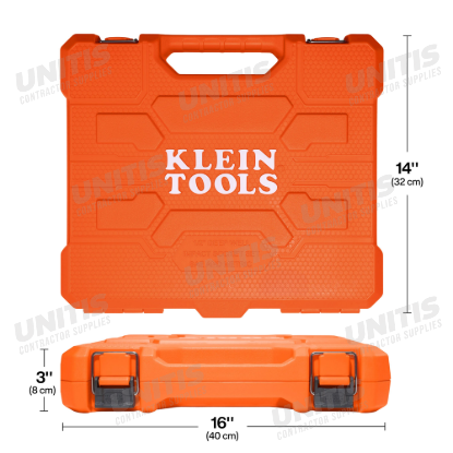 Klein Tools Knect 1/2" Deep-Well Impact Socket Set - SAE / Metric - 28 Piece