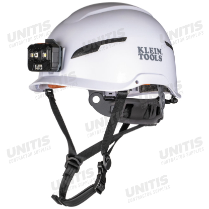 Klein Tools Safety Helmet - Type-2 - Non-Vented Class E - With Rechargeable Headlamp