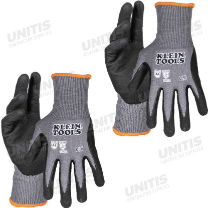 Klein Tools Knit Dipped Touchscreen Glove - Large - 2-Pair - Cut Level A4 (2 Pair)