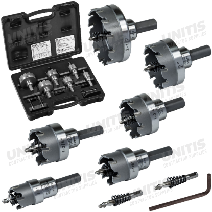 Klein Tools Hole Cutter Kit - Master Electrician Hole Cutter - 8 Piece