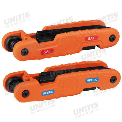 Klein Tools Pro Folding Hex Key Set - SAE and Metric