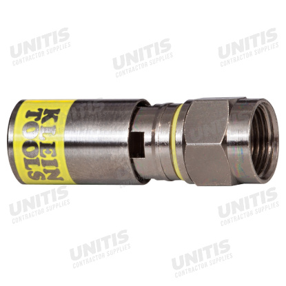 Klein Tools Universal F Compression Connectors RG6/6Q 50-Pack