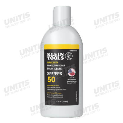 Klein Tools Sunscreen Lotion - Broad Spectrum Spf 50 - 8 Fl Oz - 12-Pack