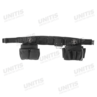 Klein Tools Electrician's Padded Tool Belt/Pouch Combo - 27-Pocket - 4 Piece - M