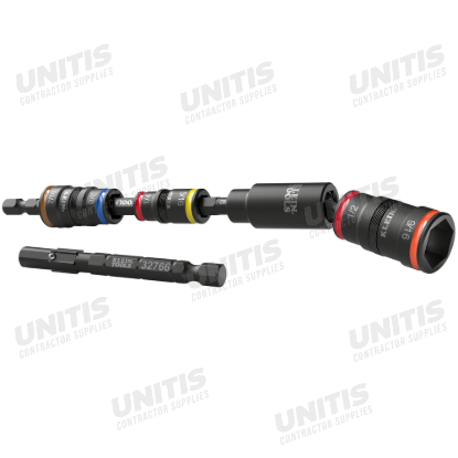 Klein Tools Impact Flip Socket Set with Swivel Adapter - 6 Piece