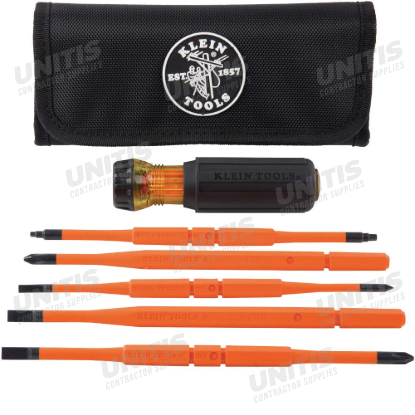 Klein Tools 8-in-1 Insulated Interchangeable Screwdriver Set