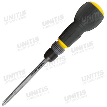 Klein Tools Fastbit Tru-Grip Screwdriver - Phillips - Slotted Bits