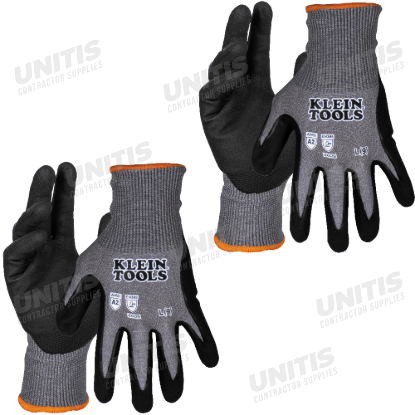 Klein Tools Knit Dipped Touchscreen Glove - Large - 2-Pair - Cut Level A2 (2 Pair)