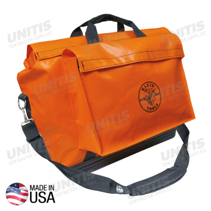 Klein Tools Tool Bag - Vinyl Equipment Bag - Orange - Large
