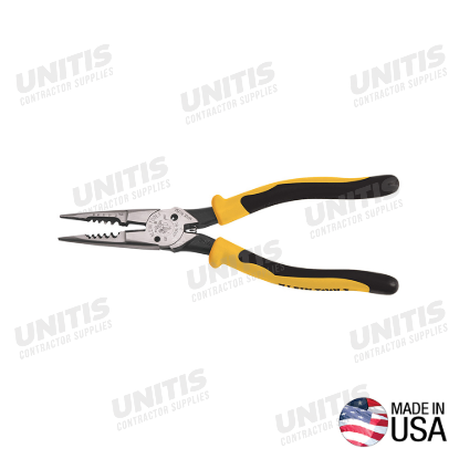 Klein Tools Pliers - All-Purpose Needle Nose - Spring Loaded - Cuts - Strips - 8.5"