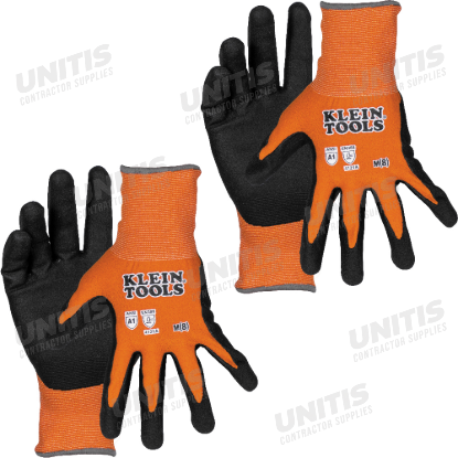 Klein Tools Knit Dipped Touchscreen Glove - Medium - 2-Pair - Cut Level A1 (2 Pair)