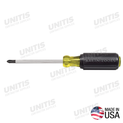 Klein Tools #2 Phillips Screwdriver - 4" Round Shank