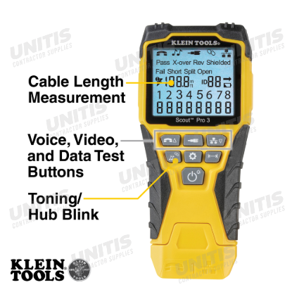 Klein Tools Vdv Apprentice Cable Installation Kit with Scout Pro 3 - 6 Piece