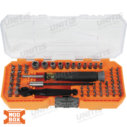 Klein Tools Precision Ratchet and Driver System - 64 Piece
