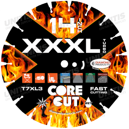 Diamond Products XXXL Turbo Diamond Blade - 20" x .125 x 1"