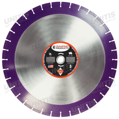 Imperial Purple Cured Concrete Diamond Blade - 30" x .155 x 1"