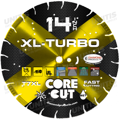 Diamond Products x .125" x UNV TXL14125UNV XL-Turbo Diamond Blade - 14" x .125 x 1"