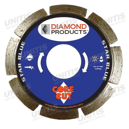 Star Blue Segmented Diamond Blade - 4" x .070 x 7/8"