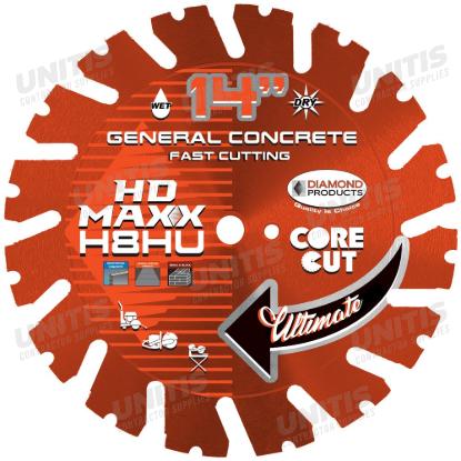 HD Maxx Orange Ultimate Diamond Blade - 14" x .125 x UNV
