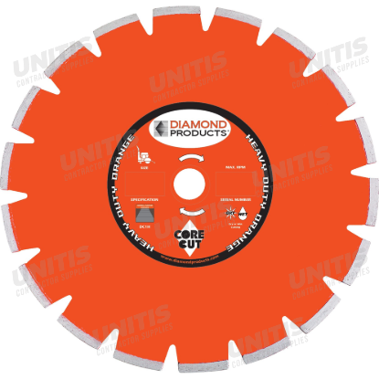 Diamond Products Heavy Duty Orange Segmented Dry Walk Behind Blade - 20" X .125