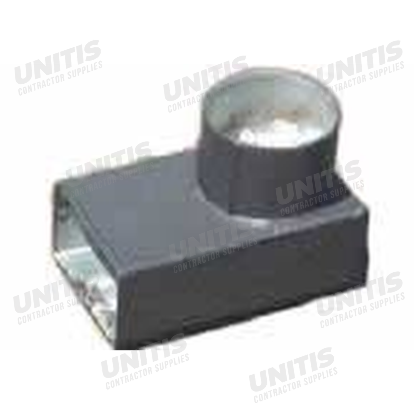 Curb-O-Let Round to Rectangular 90 Degree Adapter - 3" x 8" x 5" Round