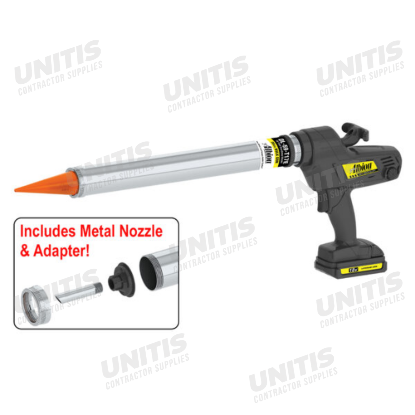 Albion 30 oz Cordless Bulk Gun with Orange Cone Nozzles - 18V