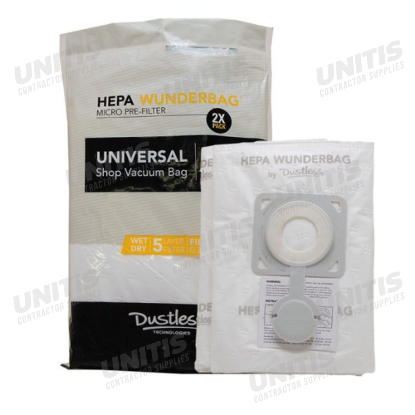 Dustless 12-18 Gallon HEPA WunderBag 2 Pack