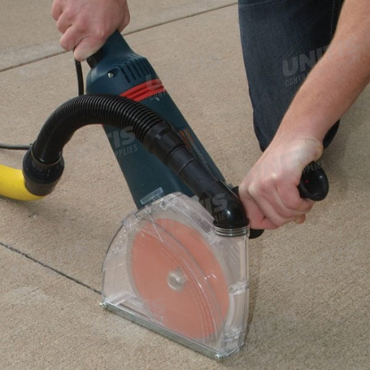 Dustless 7" Universal Cutting Dust Shroud with 18" Hose