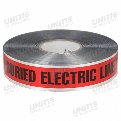 Underground Detectable Tape - Electric Line - Red - 3" x 1000'