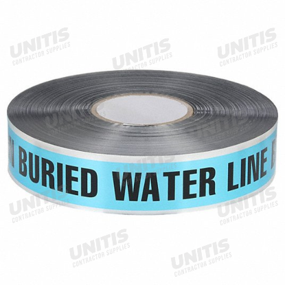 Underground Detectable Tape - Water Line - Blue - 3" x 1000'