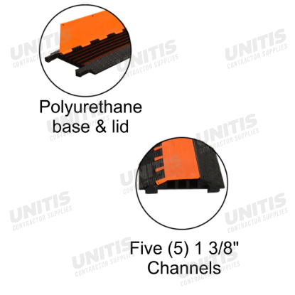 Cable Protector / Cable Ramp Channel - 5 Channel