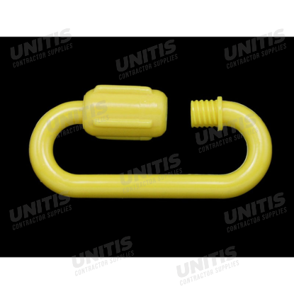 Plastic Quick Link for Plastic Chain Connections - 2" (6 mm) - Yellow