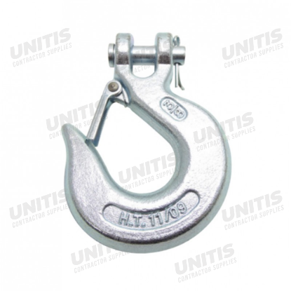 Clevis Safety Hook with Safety Latch for Grade 40 / 70 Chain - 1/4