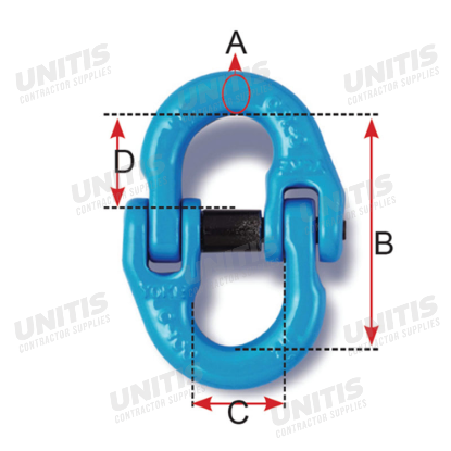 Grade 100 Connecting Link for Chain Assembly - 1/4-5/16