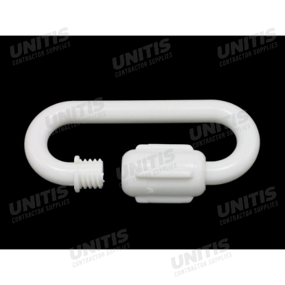 Plastic Quick Link for Plastic Chain Connections - 2" (6 mm) - White