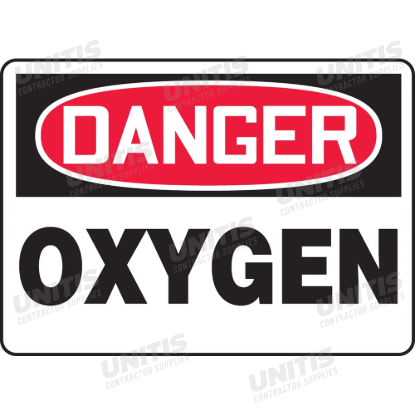 OSHA Danger Safety Sign: Oxygen