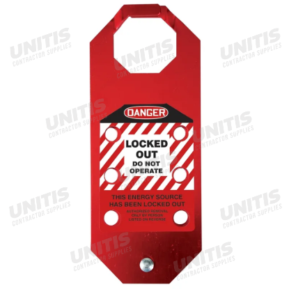STOPOUT OSHA Danger Aluma-Tag Hasp: Locked Out Do Not Operate