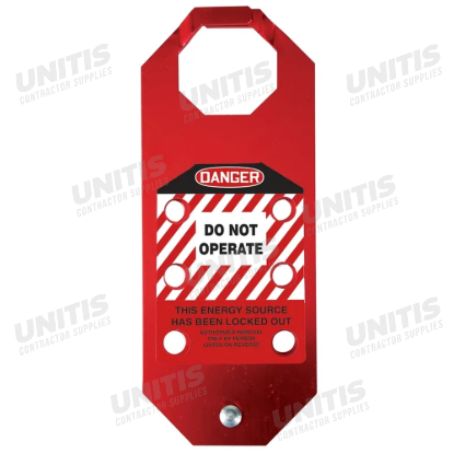 STOPOUT OSHA Danger Aluma-Tag Hasp: Do Not Operate