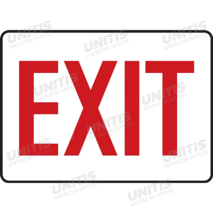 Safety Sign: Exit - 10" x 14"