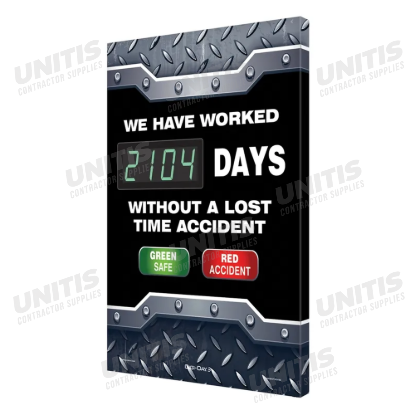 Electronic Safety Scoreboard: We Have Worked __ Days Without a Lost Time Accident