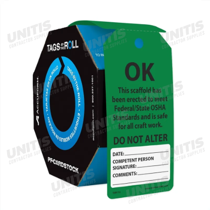 Tags by the Roll - SAFETY OK DO NOT ALTER - 100 per Roll