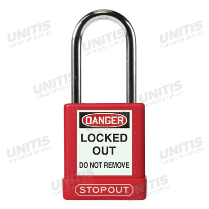 Plastic Body Aluminum Padlock Blue Keyed Differently Master Keyed 1 1/2" Shackle Clearance