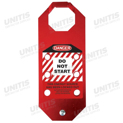 STOPOUT OSHA Danger Aluma-Tag Hasp: Do Not Start